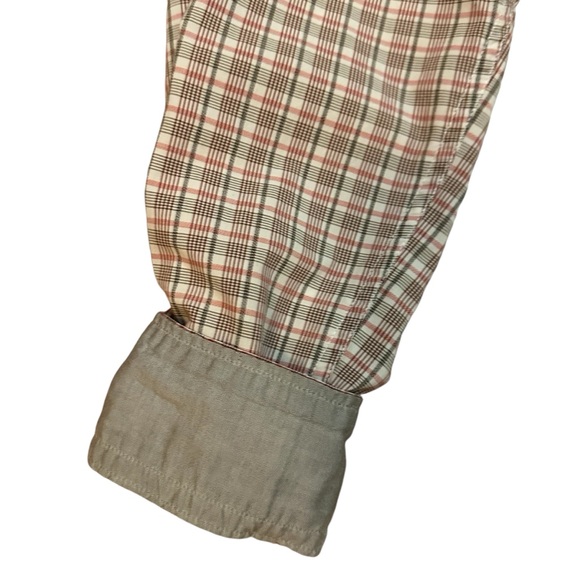 Banana Republic Men’s Button Down Plaid Shirt Size Large Preppy Western Country - Picture 4 of 6